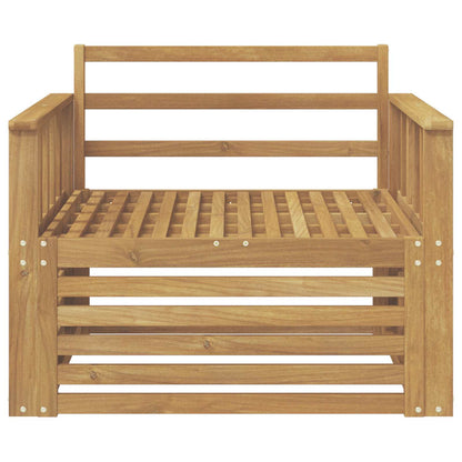 vidaXL Outdoor Sofa Solid Acacia Wood White