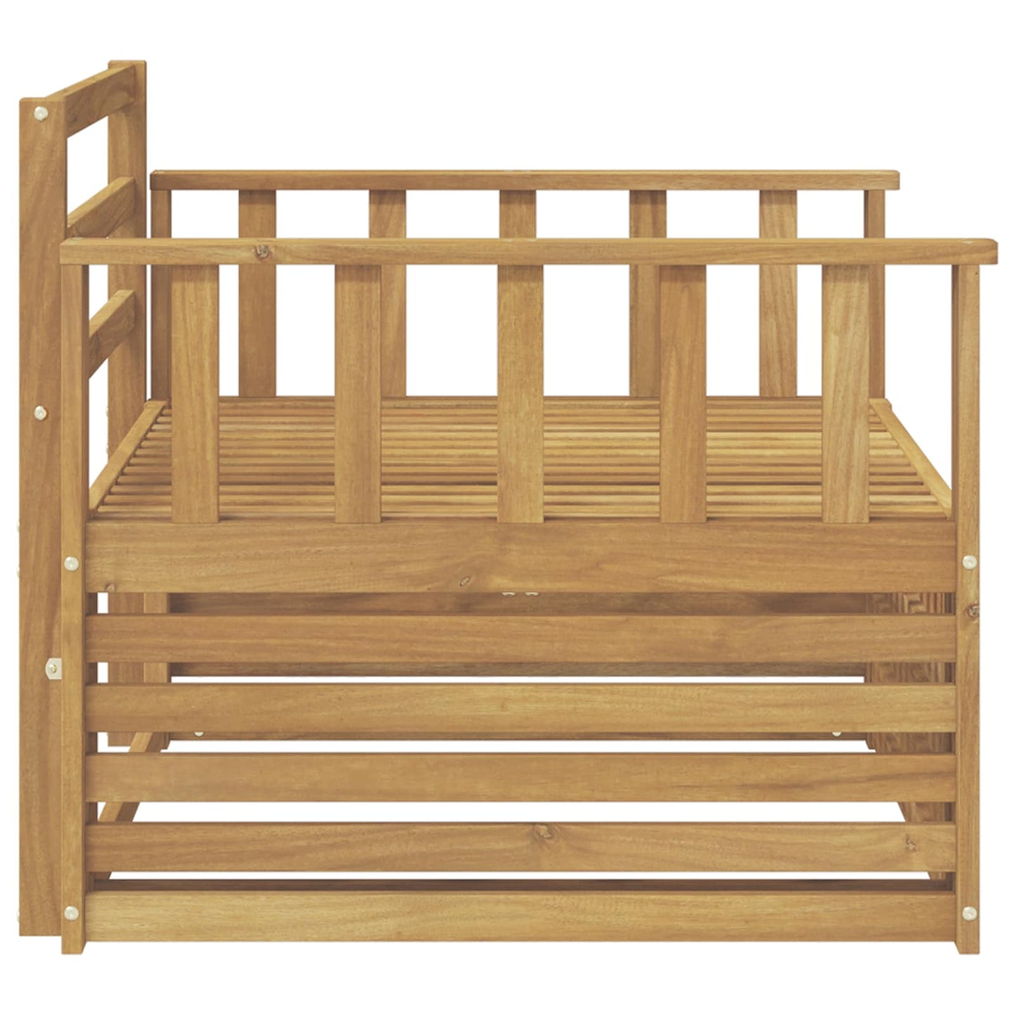 vidaXL Outdoor Sofa Solid Acacia Wood White