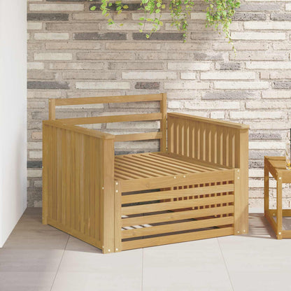 vidaXL Outdoor Sofa Solid Acacia Wood White