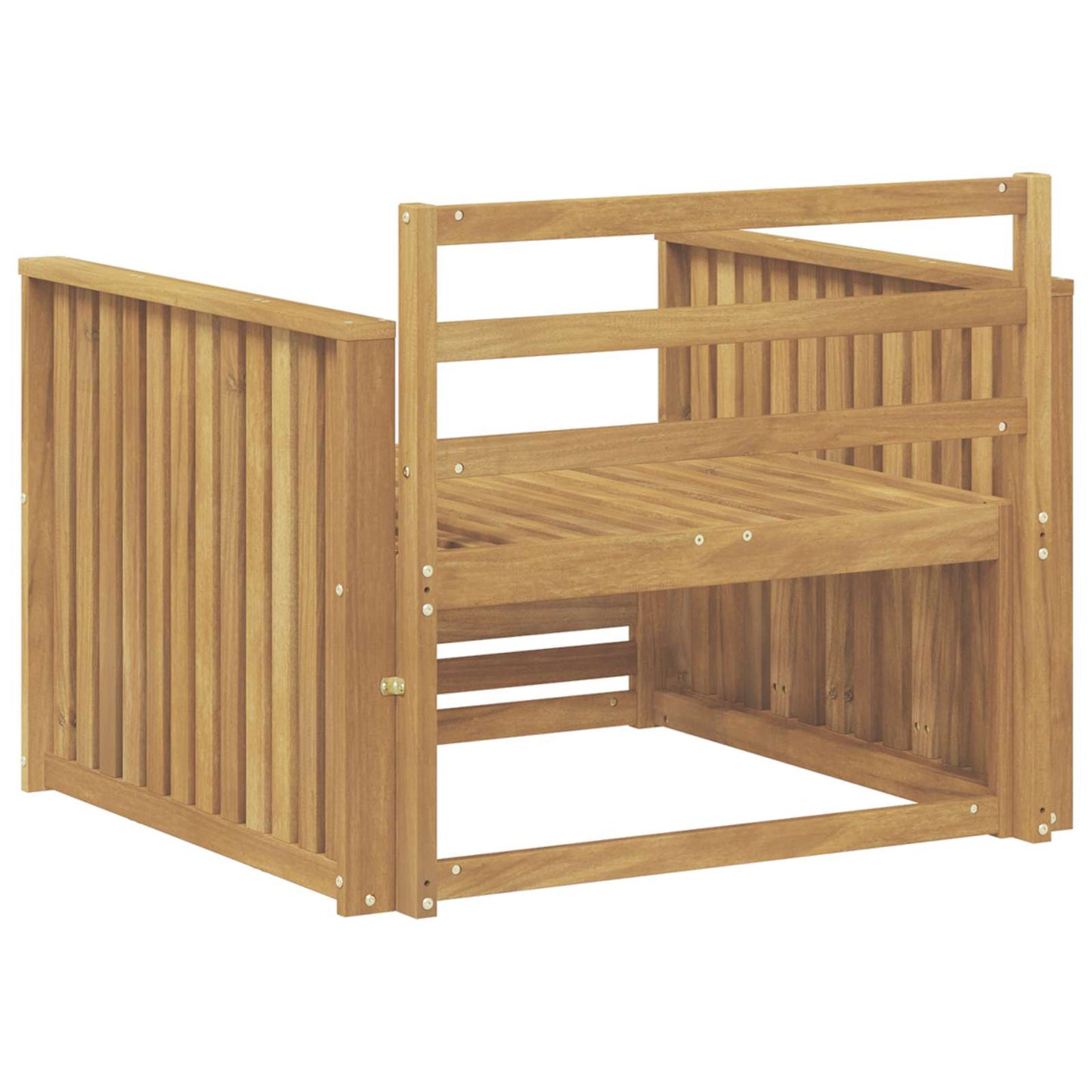 vidaXL Outdoor Sofa Solid Acacia Wood White