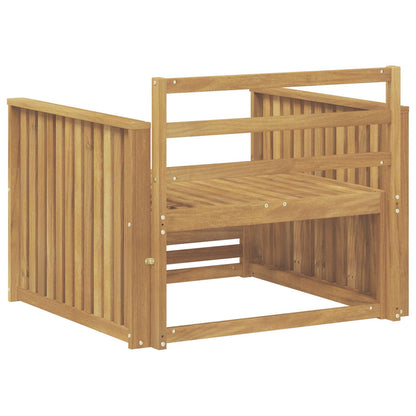 vidaXL Outdoor Sofa Solid Acacia Wood White