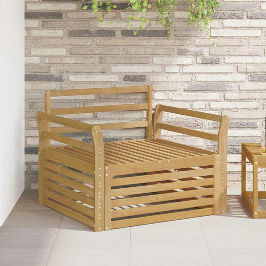 vidaXL Outdoor Sofa Solid Acacia Wood White