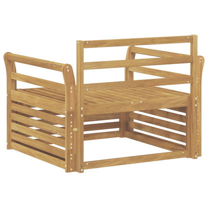 vidaXL Outdoor Sofa Solid Acacia Wood White