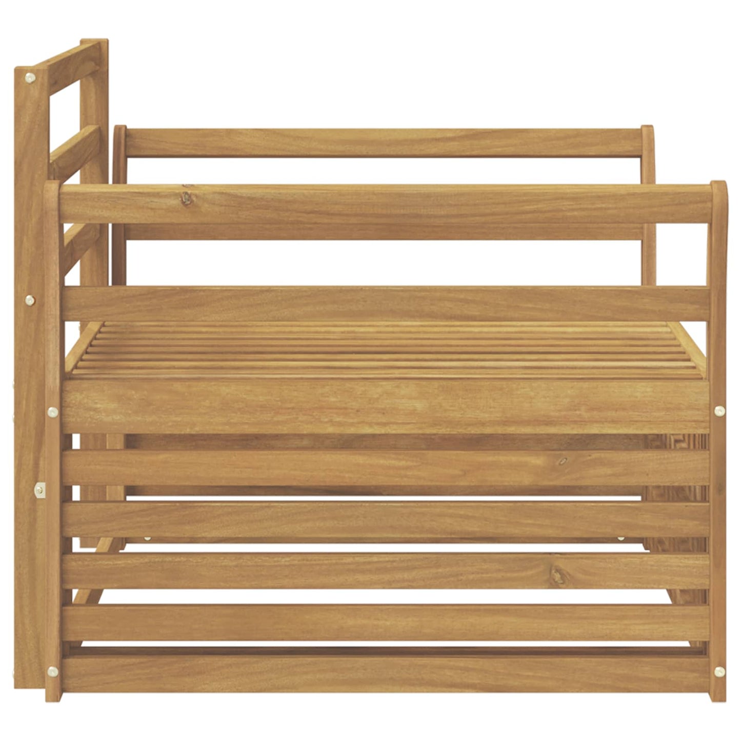 vidaXL Outdoor Sofa Solid Acacia Wood White