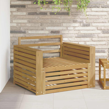 vidaXL Outdoor Sofa Solid Acacia Wood White