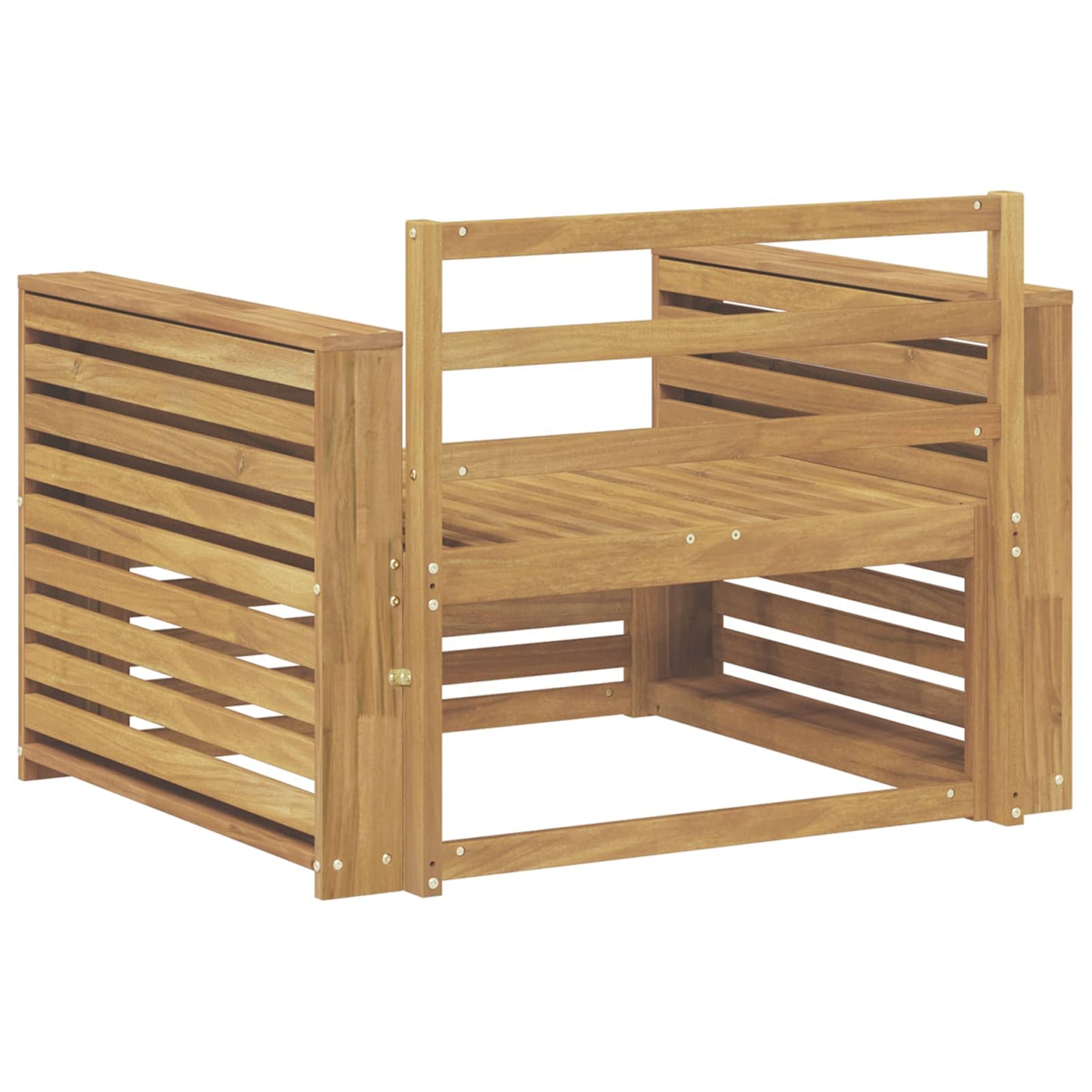 vidaXL Outdoor Sofa Solid Acacia Wood White