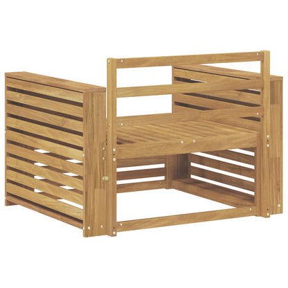 vidaXL Outdoor Sofa Solid Acacia Wood White