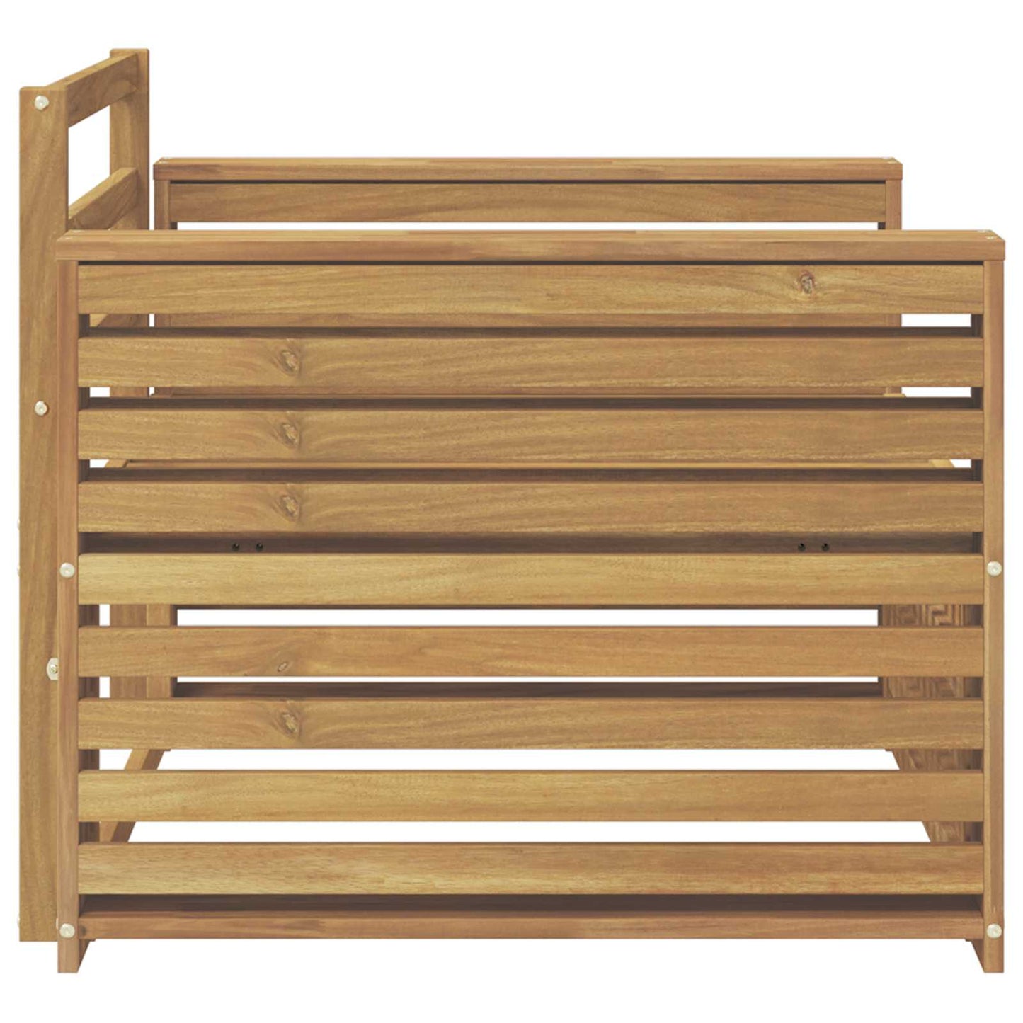 vidaXL Outdoor Sofa Solid Acacia Wood White