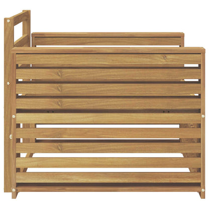 vidaXL Outdoor Sofa Solid Acacia Wood White