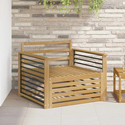 vidaXL Outdoor Sofa Solid Acacia Wood White