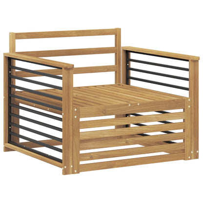 vidaXL Outdoor Sofa Solid Acacia Wood White