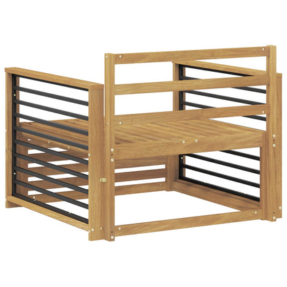 vidaXL Outdoor Sofa Solid Acacia Wood White