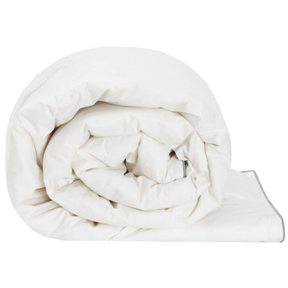 vidaXL Duvet FULDA 155 x 220 cm Summer 100 GSM 90% Goose Down White