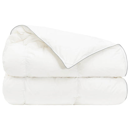 vidaXL Duvet FULDA 140 x 200 cm 4 Seasons 210 GSM 90% Goose Down White