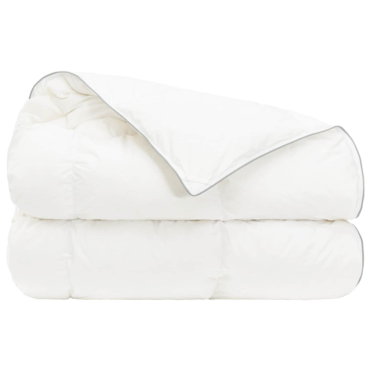 vidaXL Duvet FULDA 150 x 200 cm 4 Seasons 210 GSM 90% Goose Down White