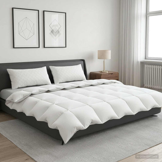 vidaXL Duvet FULDA 220 x 240 cm Winter 300 GSM 90% Goose Down White