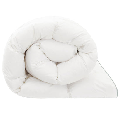 vidaXL Duvet FULDA 135 x 200 cm 4 Seasons 310 GSM 90% Goose Down White