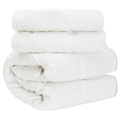 vidaXL Duvet FULDA 140 x 220 cm 4 Seasons 310 GSM 90% Goose Down White