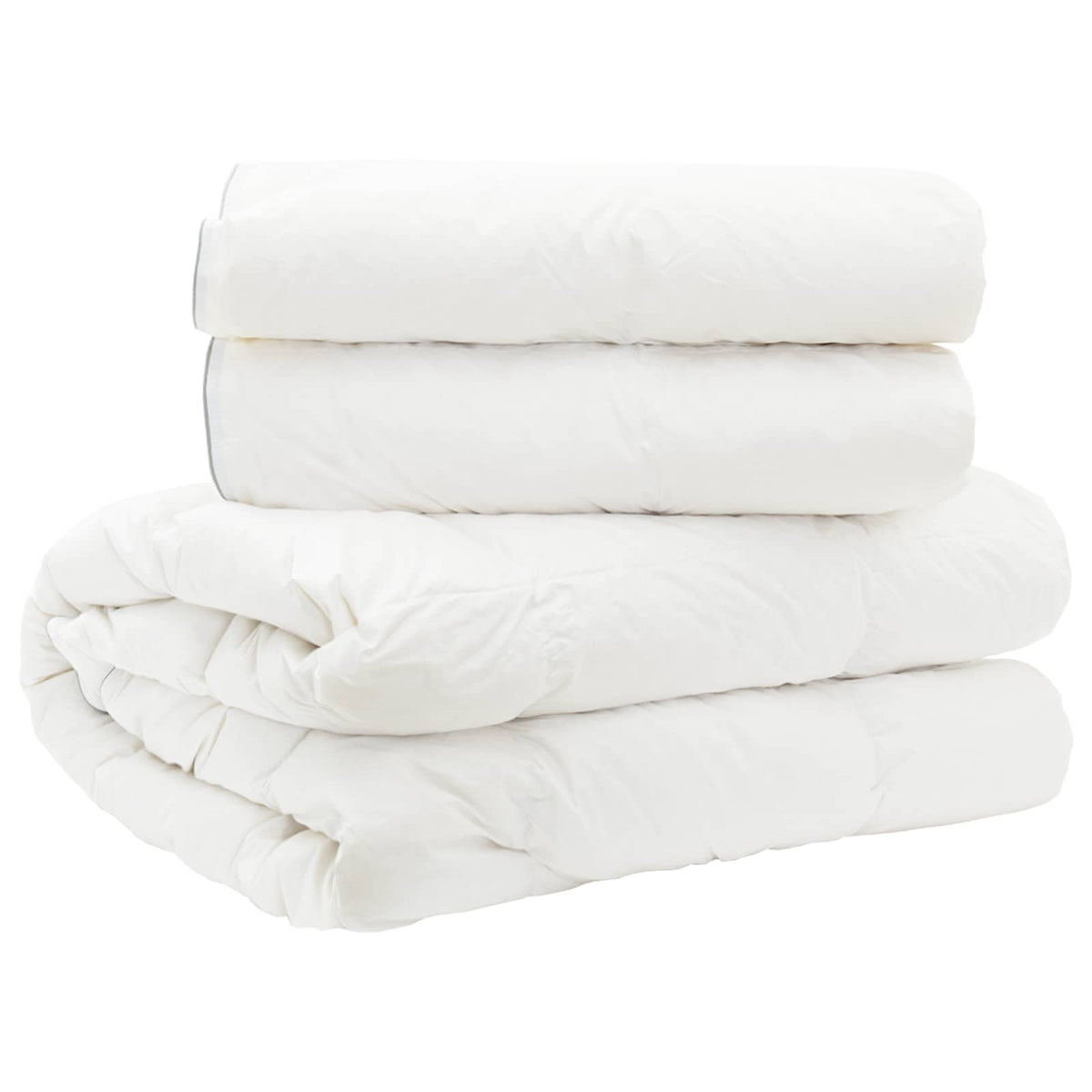 vidaXL Duvet FULDA 220 x 260 cm 4 Seasons 310 GSM 90% Goose Down White