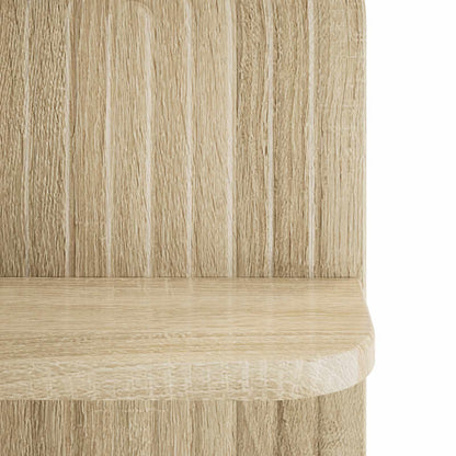 vidaXL Wall Shelf 2 pcs Sonoma Oak 23 x 13.5 x 37.5 cm Engineered Wood