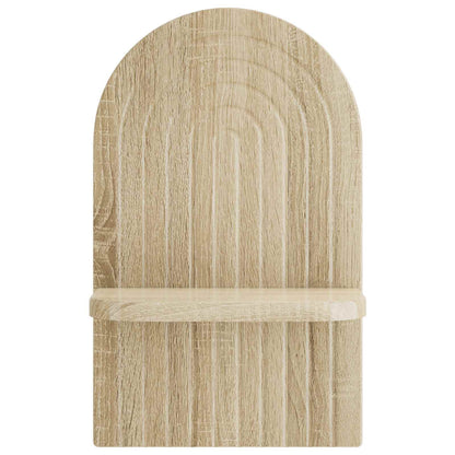 vidaXL Wall Shelf 2 pcs Sonoma Oak 23 x 13.5 x 37.5 cm Engineered Wood