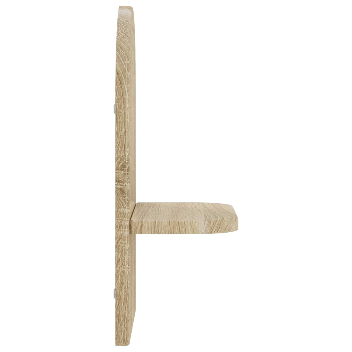 vidaXL Wall Shelf 2 pcs Sonoma Oak 23 x 13.5 x 37.5 cm Engineered Wood