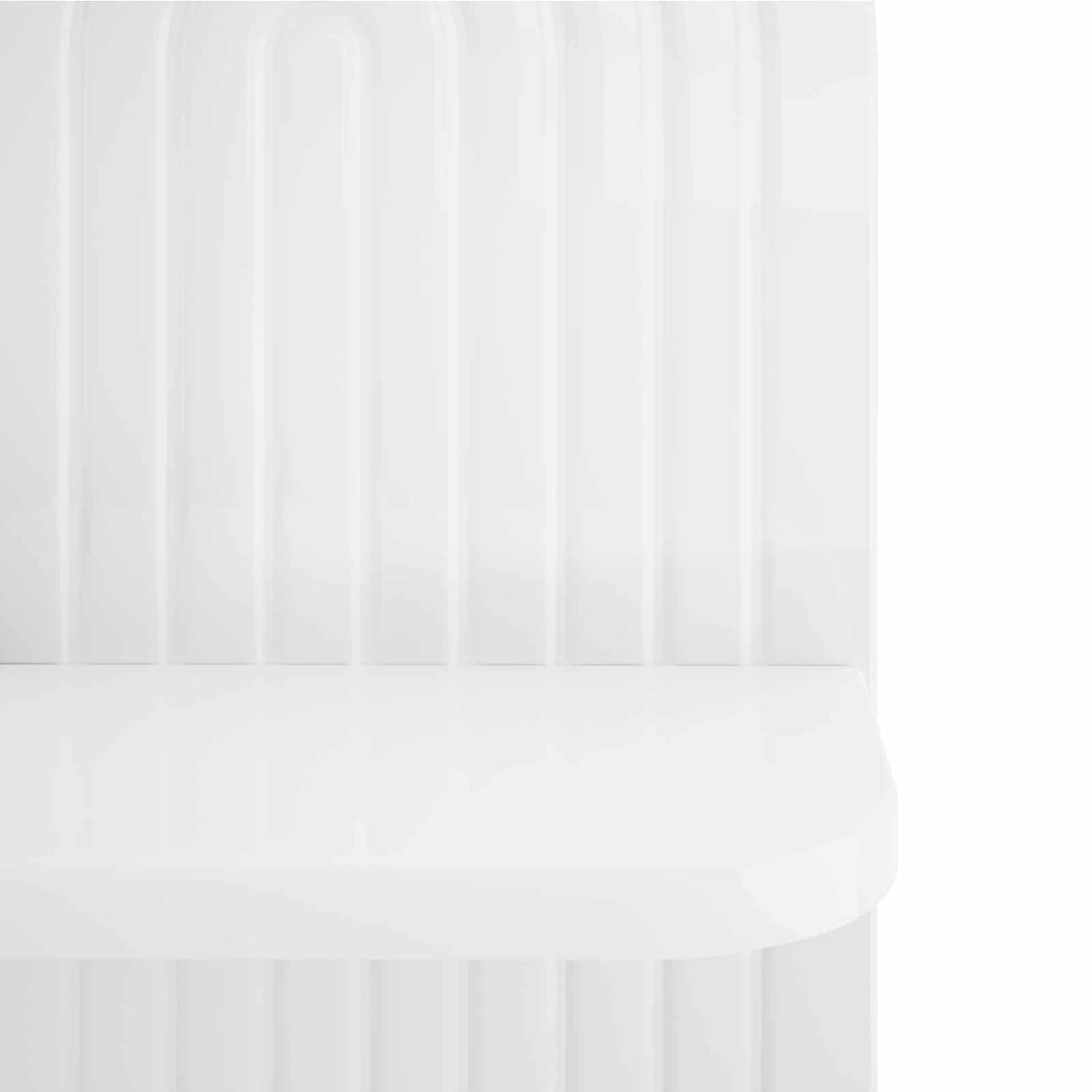 vidaXL Wall Shelf 2 pcs High Gloss White 23 x 13.5 x 37.5 cm