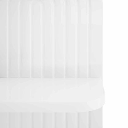 vidaXL Wall Shelf 2 pcs High Gloss White 23 x 13.5 x 37.5 cm