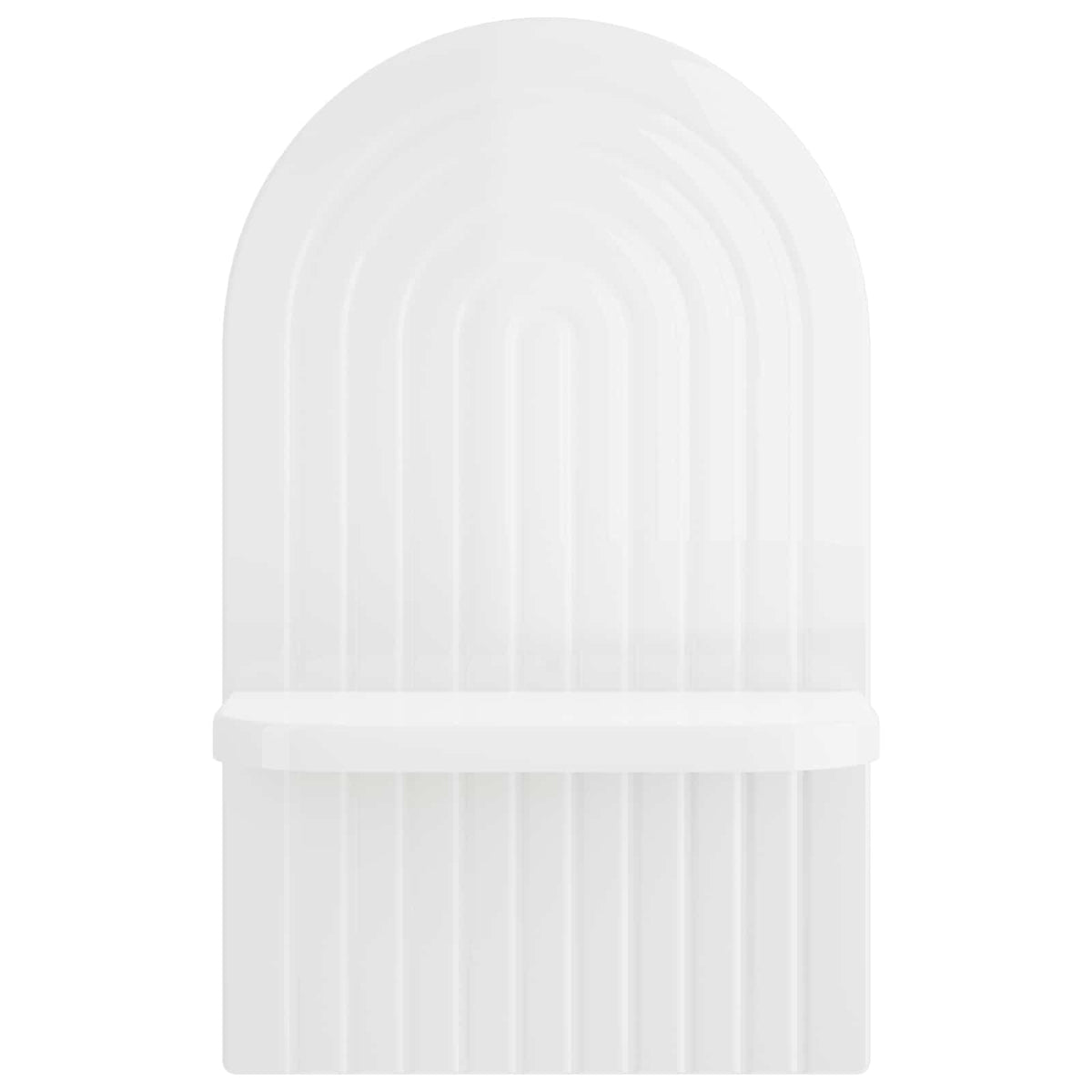 vidaXL Wall Shelf 2 pcs High Gloss White 23 x 13.5 x 37.5 cm
