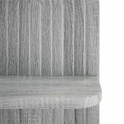 vidaXL Wall Shelf 2 pcs Grey Sonoma 23 x 13.5 x 37.5 cm