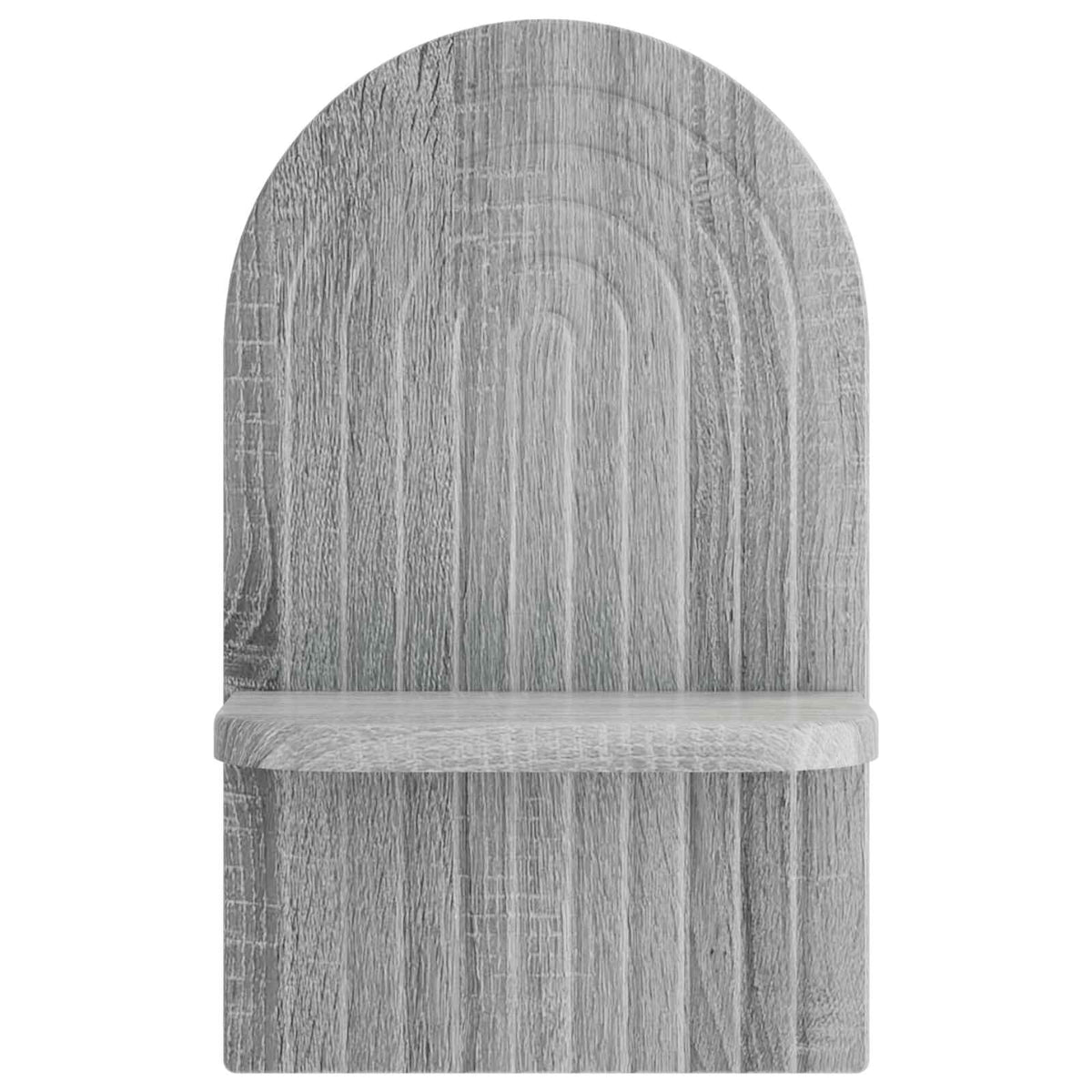 vidaXL Wall Shelf 2 pcs Grey Sonoma 23 x 13.5 x 37.5 cm