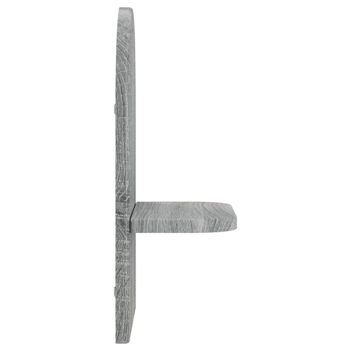 vidaXL Wall Shelf 2 pcs Grey Sonoma 23 x 13.5 x 37.5 cm