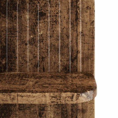 vidaXL Wall Shelf 2 pcs Old Wood 23 x 13.5 x 37.5 cm Engineered Wood