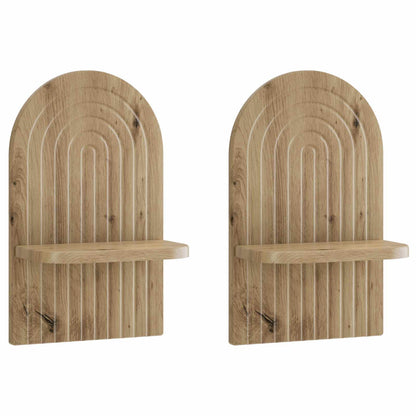 vidaXL Wall Shelf 2 pcs Artisan Oak 23 x 13.5 x 37.5 cm