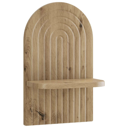 vidaXL Wall Shelf 2 pcs Artisan Oak 23 x 13.5 x 37.5 cm
