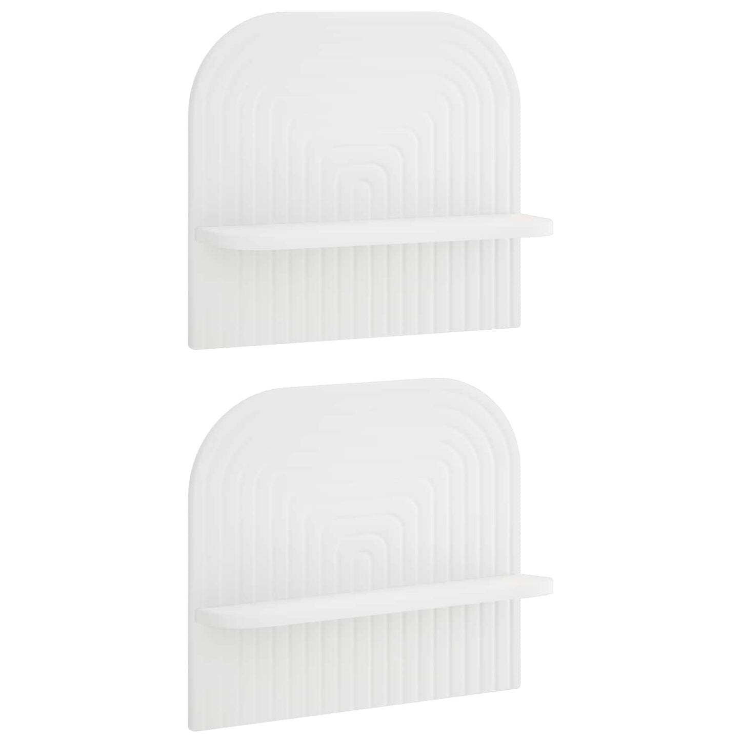 vidaXL Wall Shelf 2 pcs White 41 x 13.5 x 37.5 cm Engineered Wood