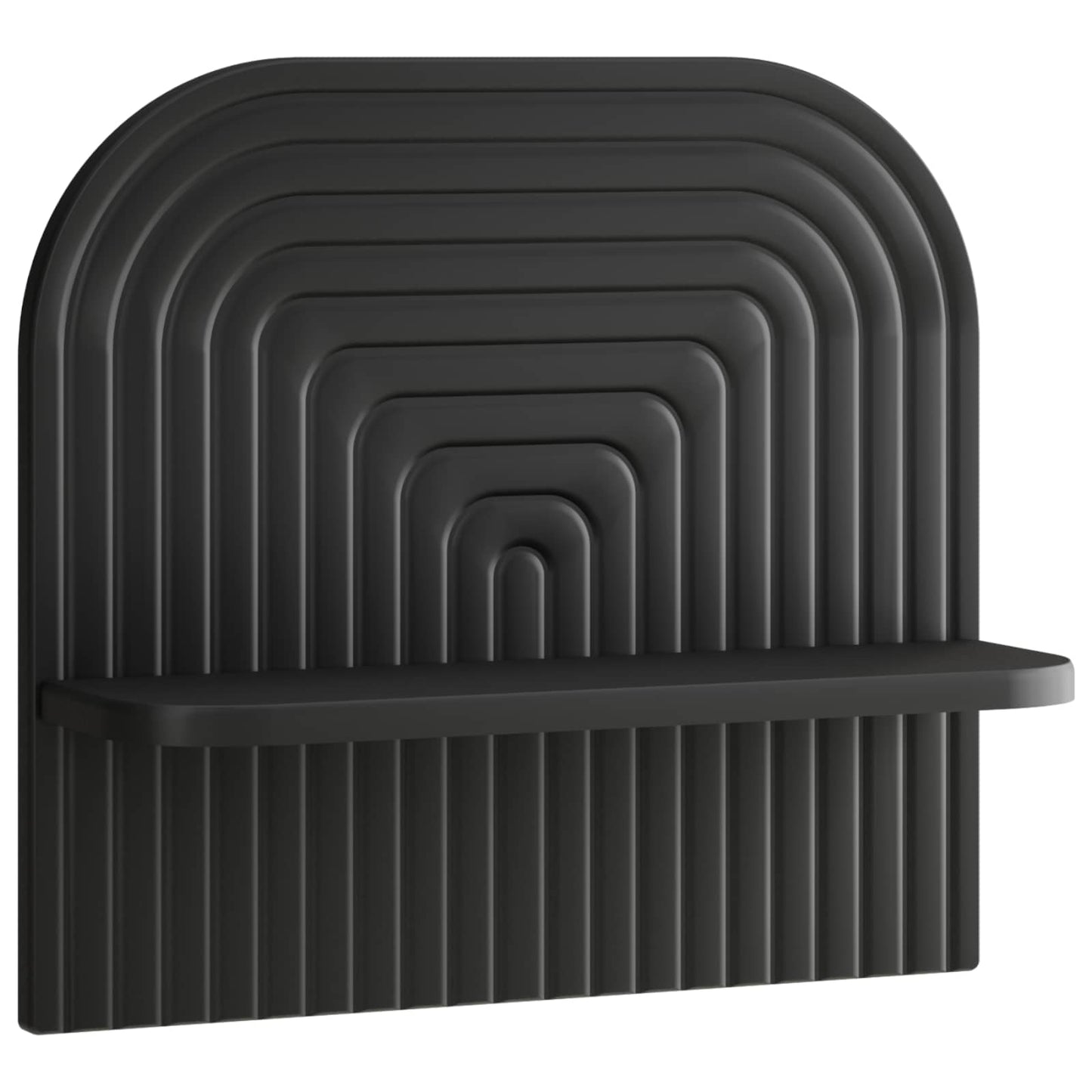 vidaXL Wall Shelf 2 pcs Black 41 x 13.5 x 37.5 cm Engineered Wood