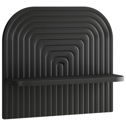 vidaXL Wall Shelf 2 pcs Black 41 x 13.5 x 37.5 cm Engineered Wood