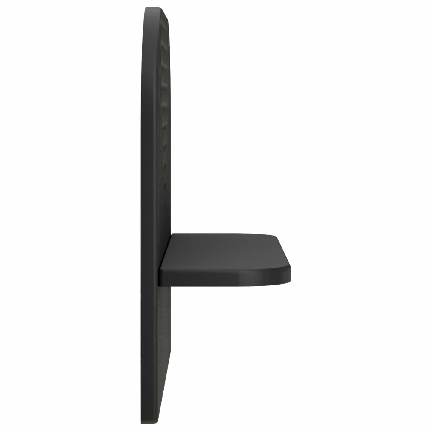 vidaXL Wall Shelf 2 pcs Black 41 x 13.5 x 37.5 cm Engineered Wood