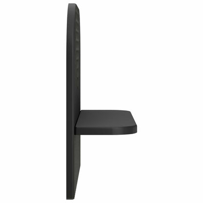 vidaXL Wall Shelf 2 pcs Black 41 x 13.5 x 37.5 cm Engineered Wood