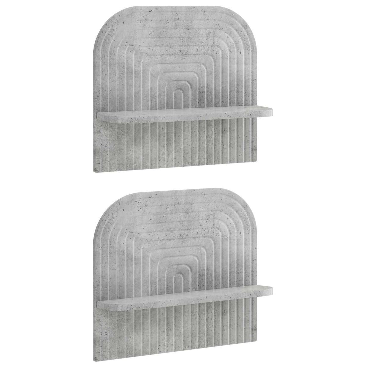 vidaXL Wall Shelf 2 pcs Concrete Grey 41 x 13.5 x 37.5 cm