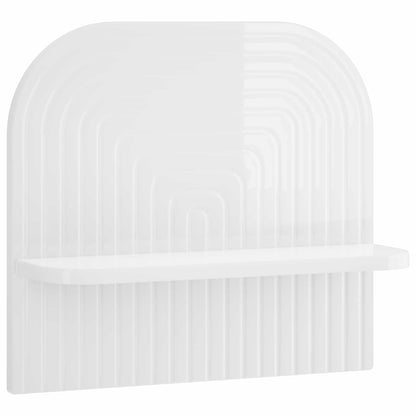 vidaXL Wall Shelf 2 pcs High Gloss White 41 x 13.5 x 37.5 cm
