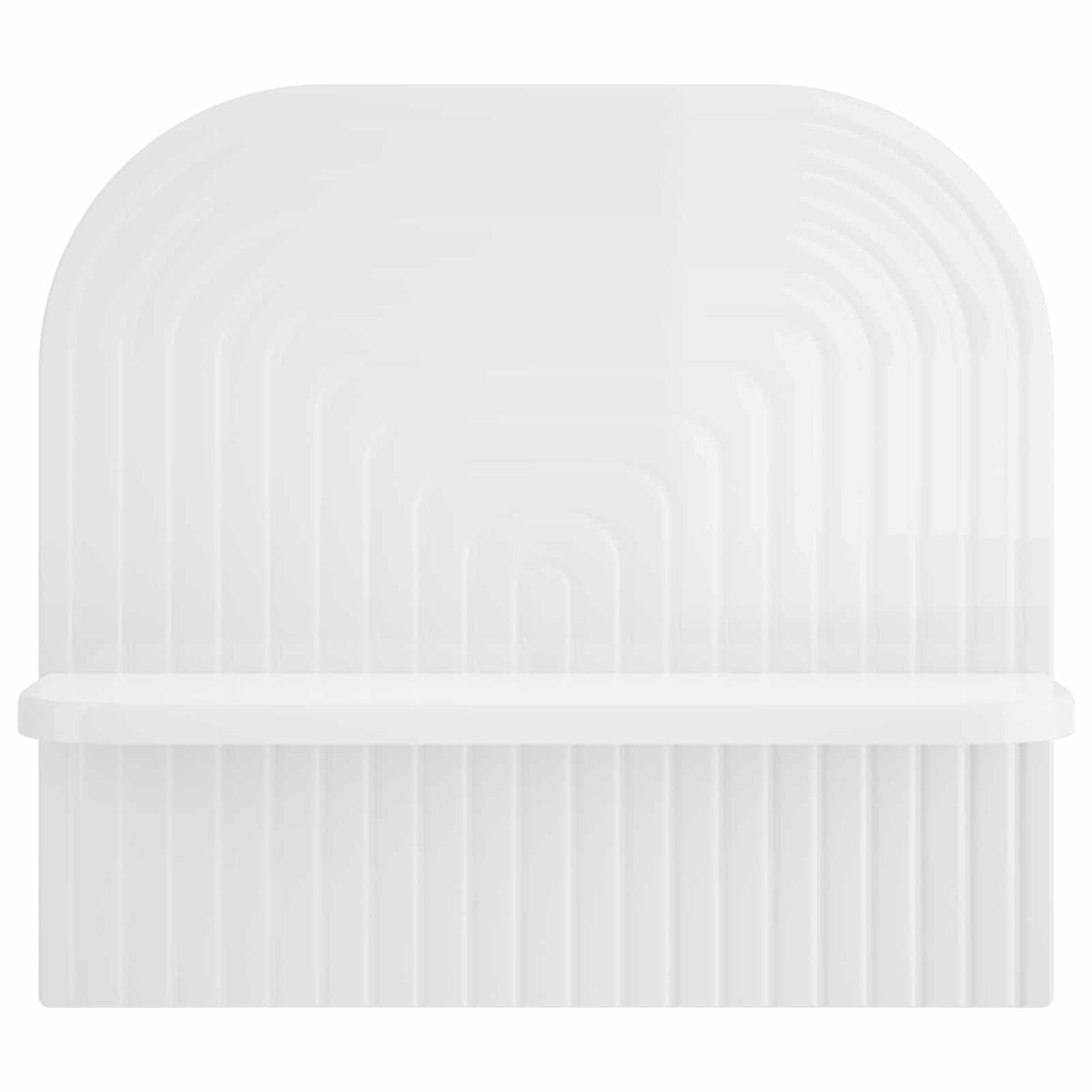 vidaXL Wall Shelf 2 pcs High Gloss White 41 x 13.5 x 37.5 cm