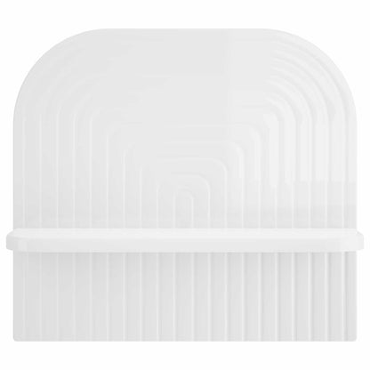 vidaXL Wall Shelf 2 pcs High Gloss White 41 x 13.5 x 37.5 cm