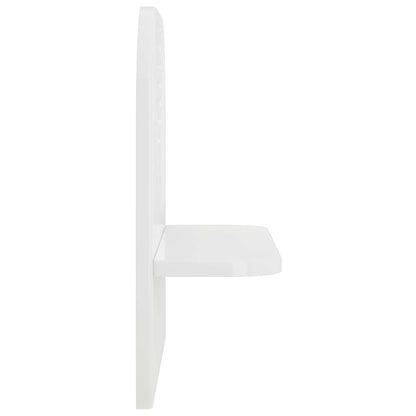 vidaXL Wall Shelf 2 pcs High Gloss White 41 x 13.5 x 37.5 cm