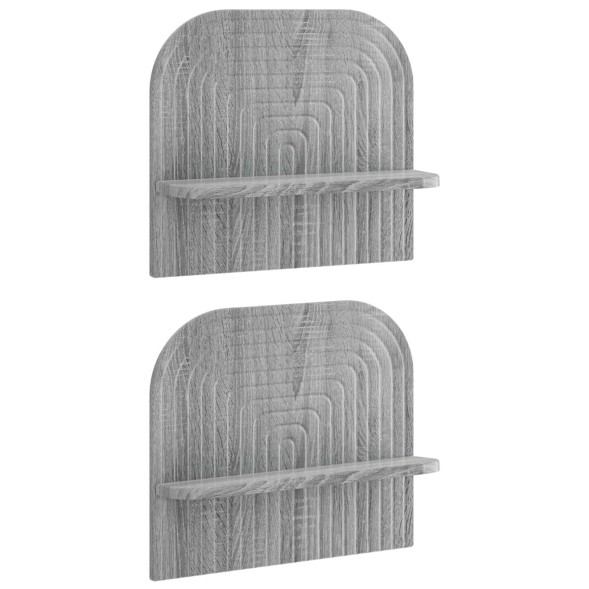 vidaXL Wall Shelf 2 pcs Grey Sonoma 41 x 13.5 x 37.5 cm