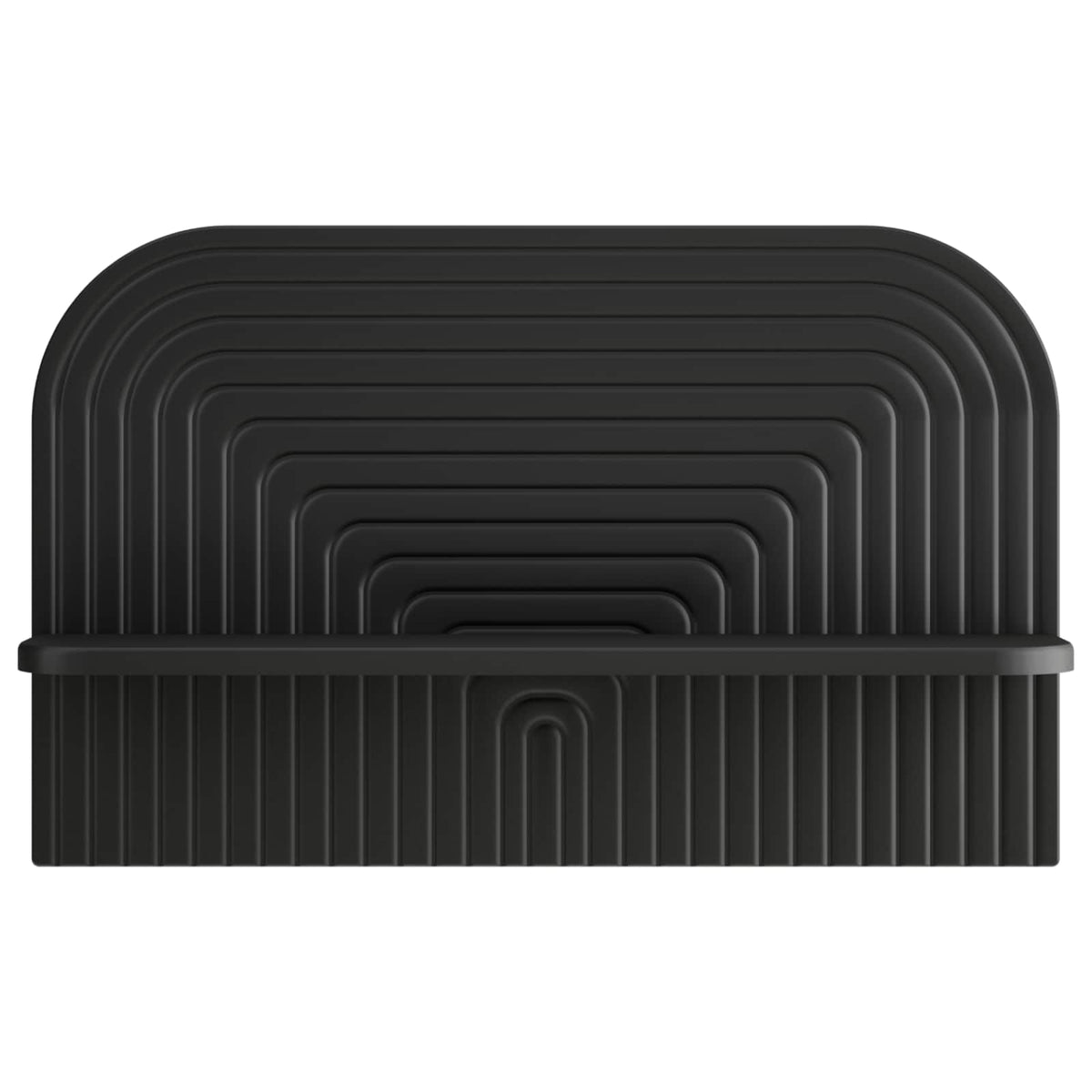 vidaXL Wall Shelf 2 pcs Black 60 x 13.5 x 37.5 cm Engineered Wood