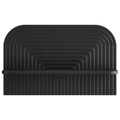 vidaXL Wall Shelf 2 pcs Black 60 x 13.5 x 37.5 cm Engineered Wood