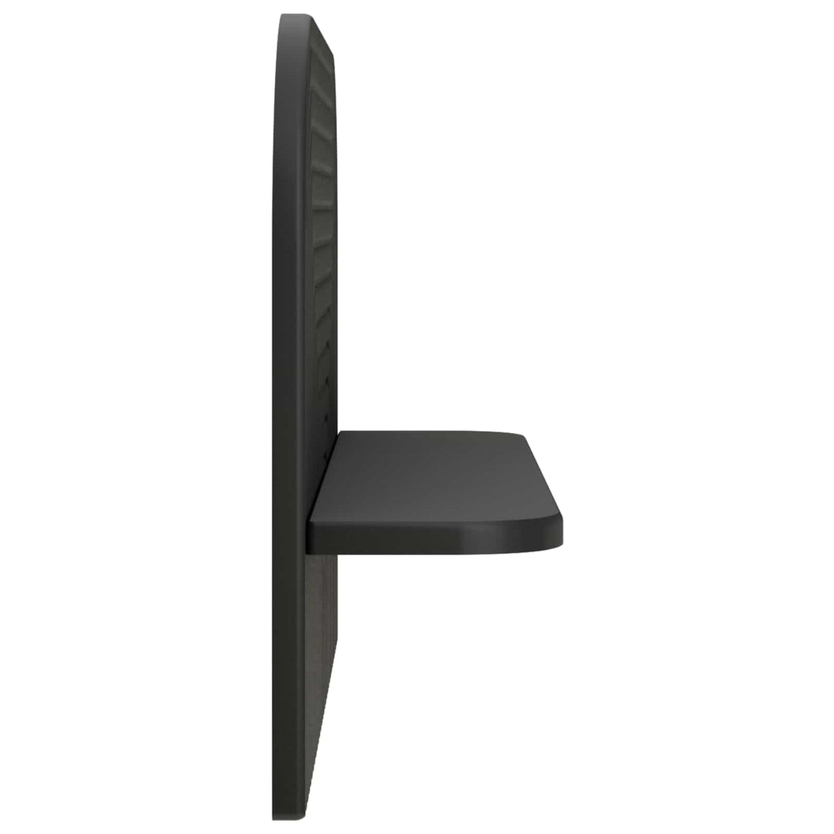 vidaXL Wall Shelf 2 pcs Black 60 x 13.5 x 37.5 cm Engineered Wood