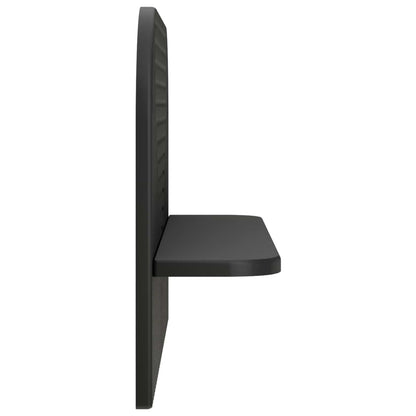 vidaXL Wall Shelf 2 pcs Black 60 x 13.5 x 37.5 cm Engineered Wood